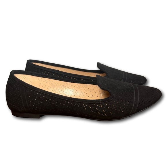 XOXO Shoes - XOXO Vancy Black Fabric Womens 6 M Ballet Flats Shoe NEW